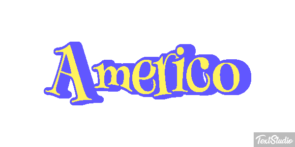Américo Text effect