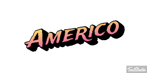 Américo Text effect
