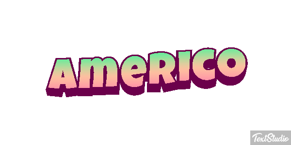 Américo Text effect
