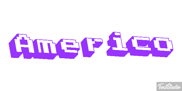 Américo Text effect