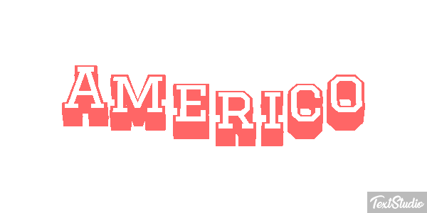 Américo Text effect