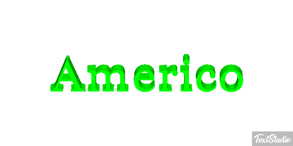 Américo Text effect