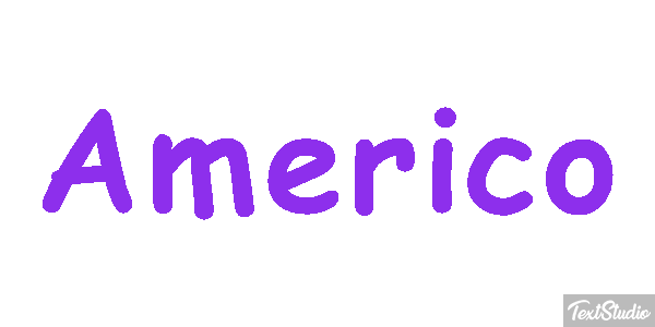 Américo Text effect