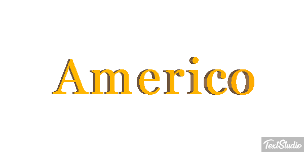 Américo Text effect