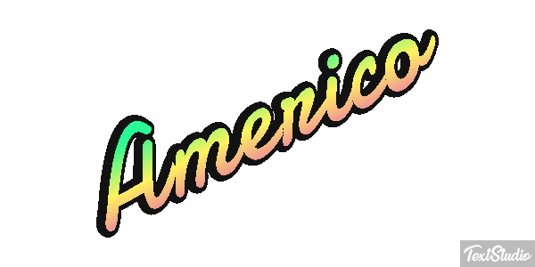 Américo Text effect
