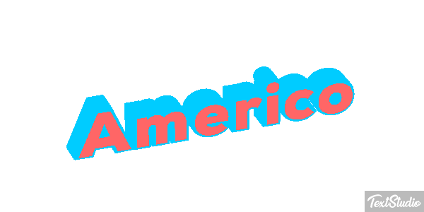 Américo Text effect