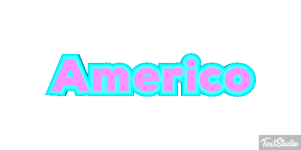 Américo Text effect