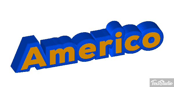 Américo Text effect