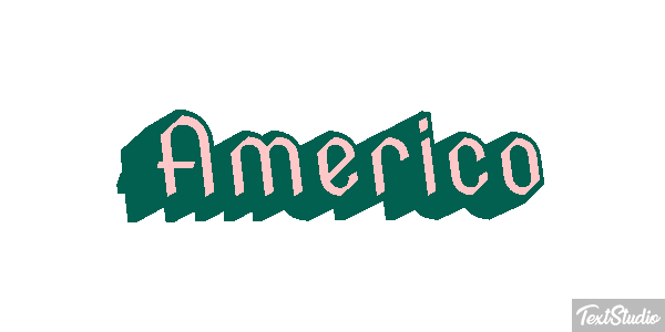 Américo Text effect
