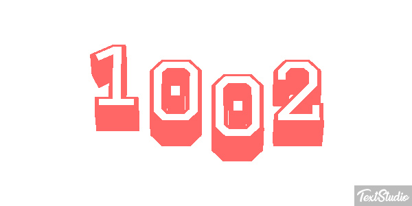 1002 Text effect