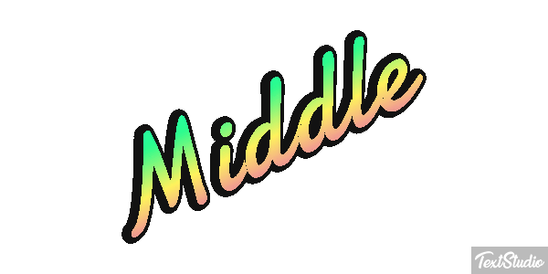 Middle Efekt tekstowy