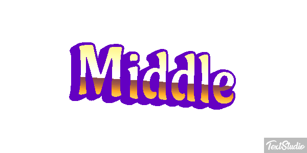 Middle Efekt tekstowy
