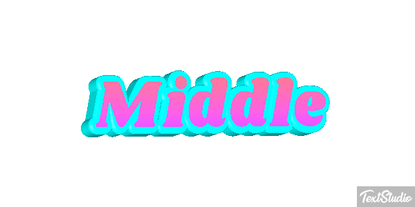 Middle Efekt tekstowy