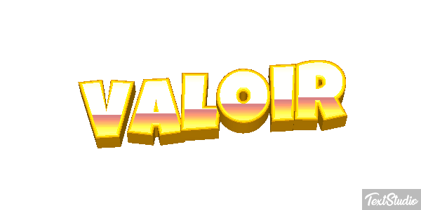 Valoir Effet de texte