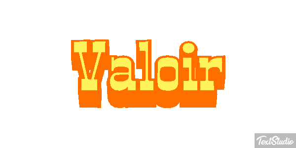 Valoir Effet de texte