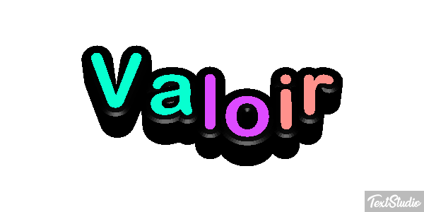 Valoir Effet de texte