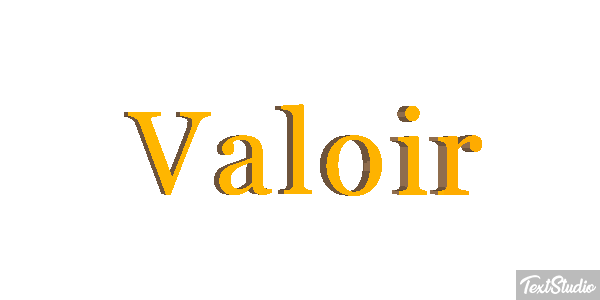 Valoir Effet de texte