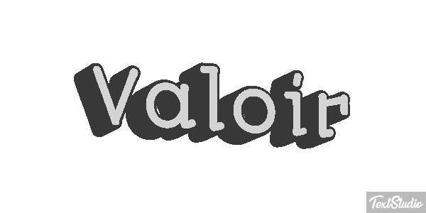 Valoir Effet de texte