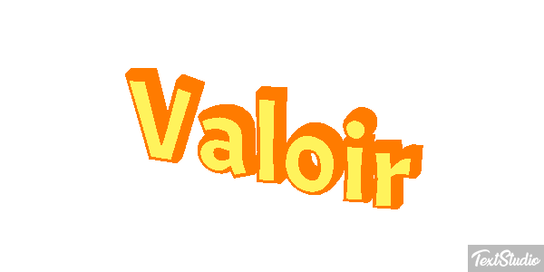 Valoir Effet de texte
