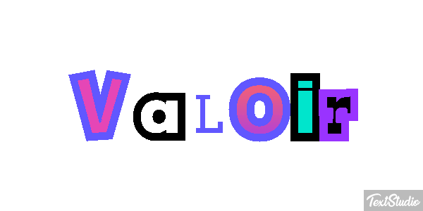 Valoir Effet de texte