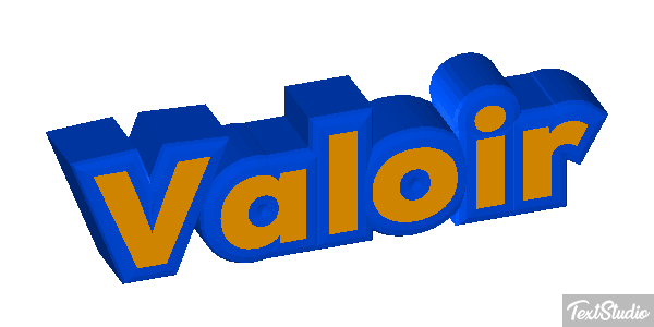 Valoir Effet de texte