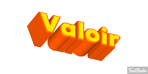 Valoir Effet de texte