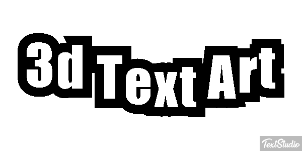 3D Text Art Text effect