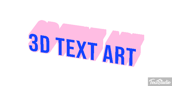 3D Text Art Text effect
