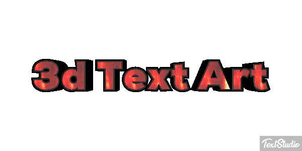 3D Text Art Text effect