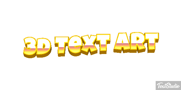 3D Text Art Text effect