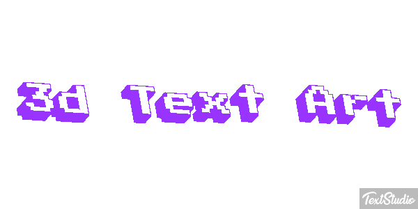 3D Text Art Text effect
