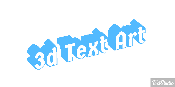 3D Text Art Text effect