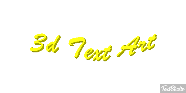 3D Text Art Text effect