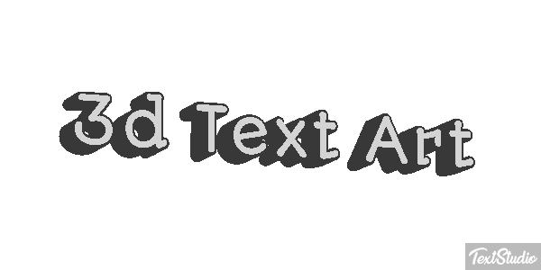 3D Text Art Text effect