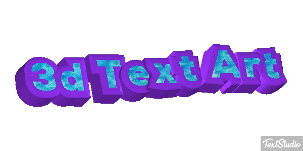 3D Text Art Text effect