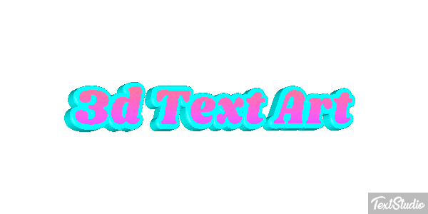 3D Text Art Text effect