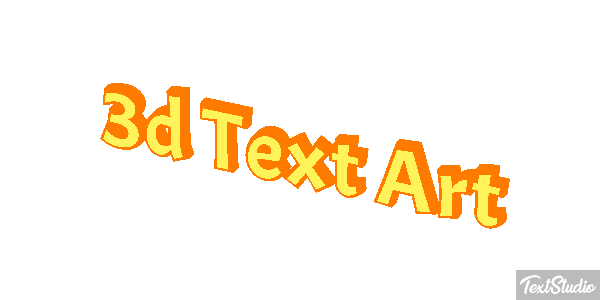3D Text Art Text effect