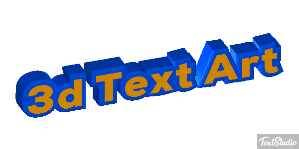 3D Text Art Text effect