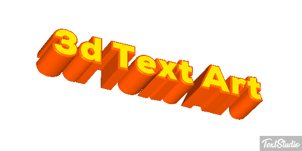 3D Text Art Text effect