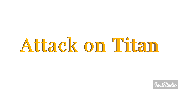 Attack on Titan Metin efekti