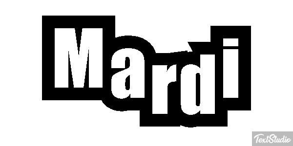 Mardi Texteffekt