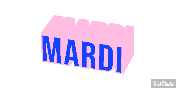 Mardi Texteffekt