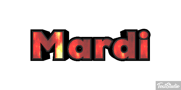 Mardi Texteffekt