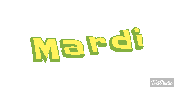 Mardi Texteffekt