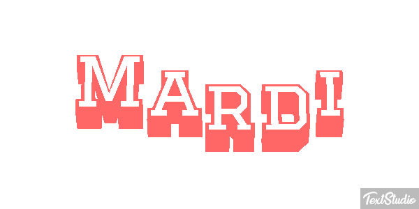 Mardi Texteffekt