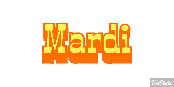 Mardi Texteffekt