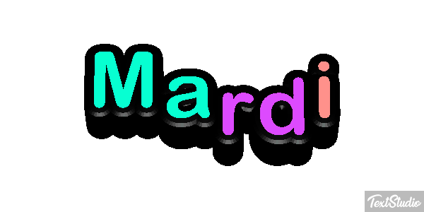 Mardi Texteffekt