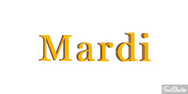 Mardi Texteffekt