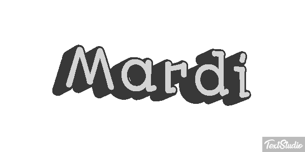 Mardi Texteffekt