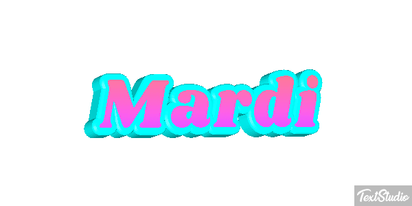 Mardi Texteffekt